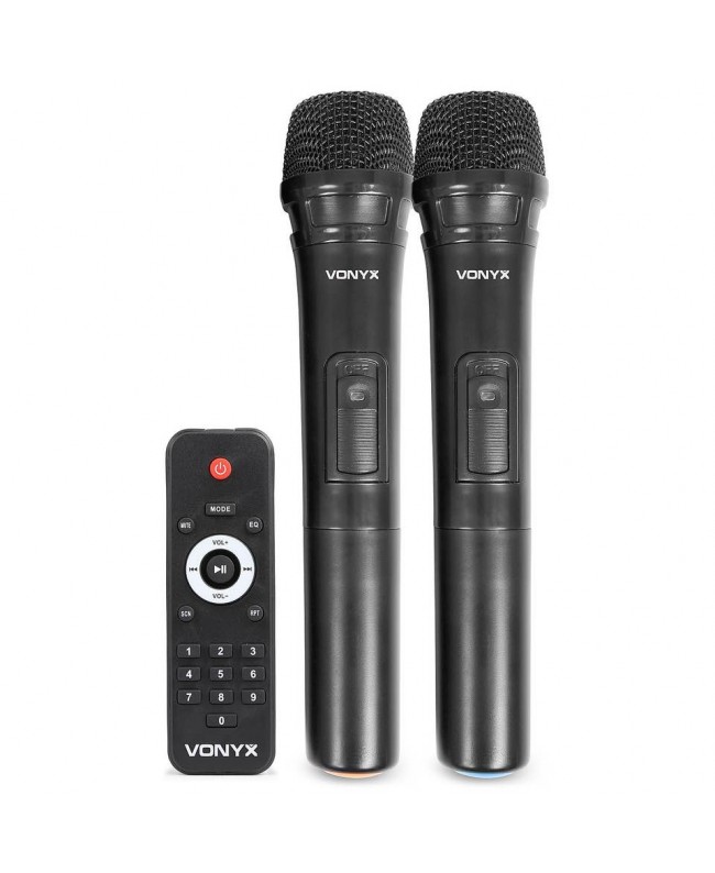 Vonyx SPJ-PA915 Mobile Amp ABS 15 2 UHF Battery powered PA