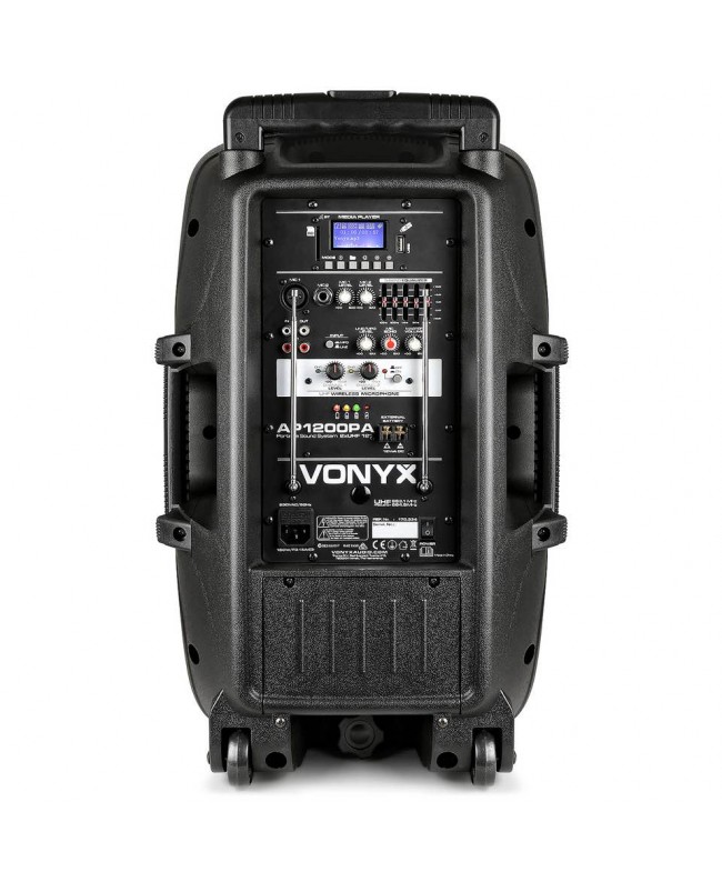 Vonyx AP1200PA Mobile Amp 12 2HH-UHF BT Akkubetriebene PA-Lautsprecher