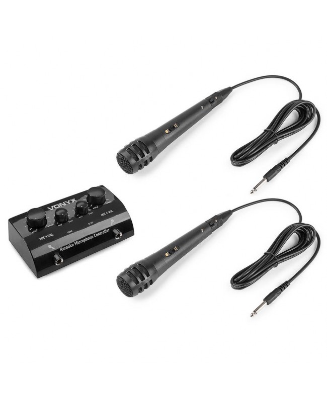 Vonyx AV430B Karaoke Microph. Contr.Blk Accessories