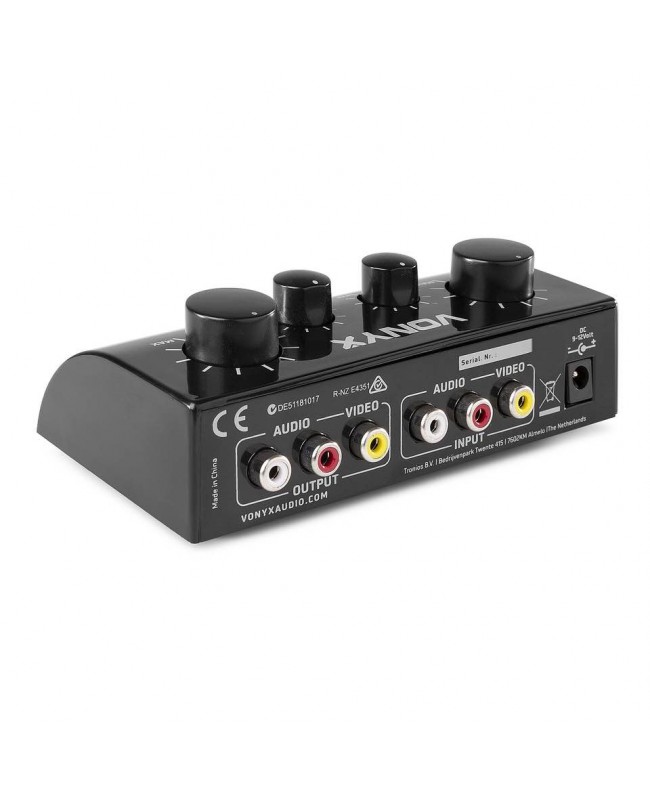 Vonyx AV430B Karaoke Microph. Contr.Blk Accessories