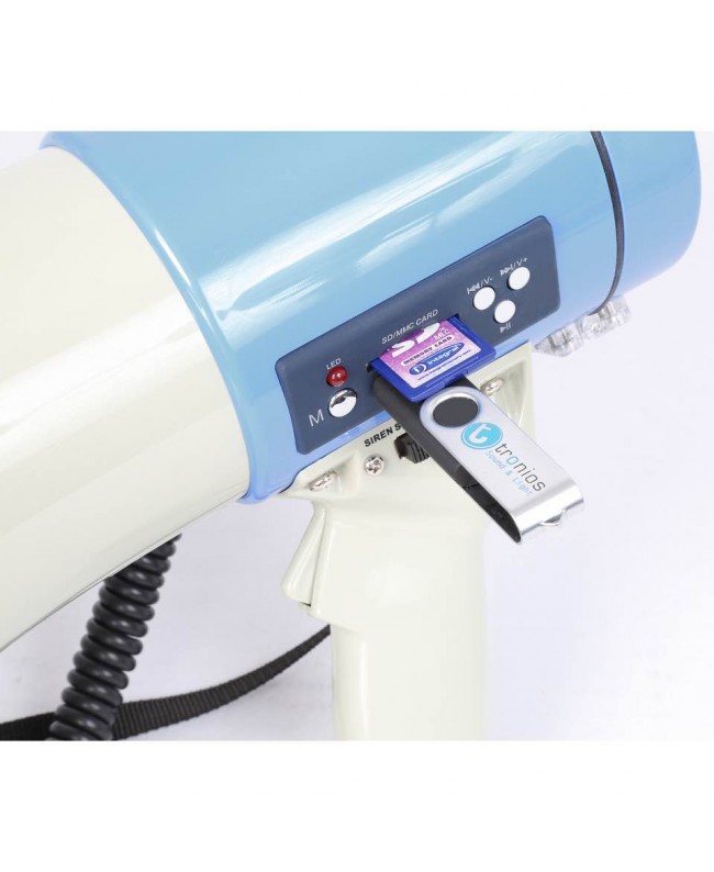 Vonyx MEG065 USB/SD, batt,rec,sirene,mic Megaphones