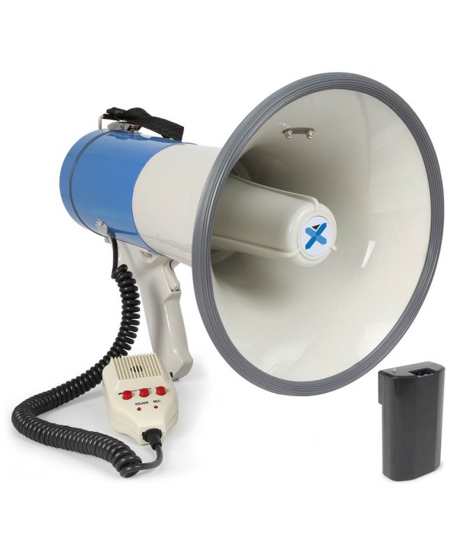 Vonyx MEG065 USB/SD, batt,rec,sirene,mic Megafone