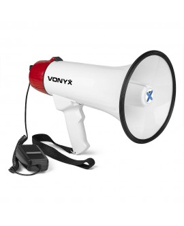 Vonyx MEG045 45W rec,sir,Batt,USB,BT Megafone