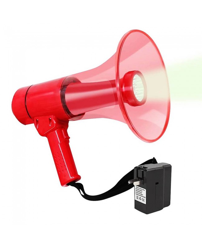 Vonyx MEG050 50W rec,sir,BT,USB,AA,LED Megaphones