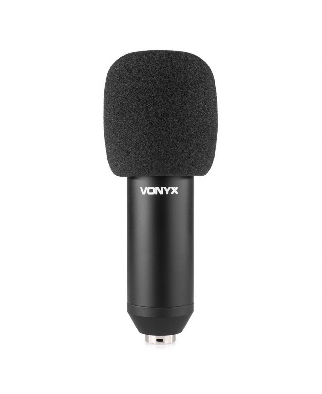 Vonyx CM400B Studio Cond. Micro 48V Black Microfoni a condensatore diaframma largo