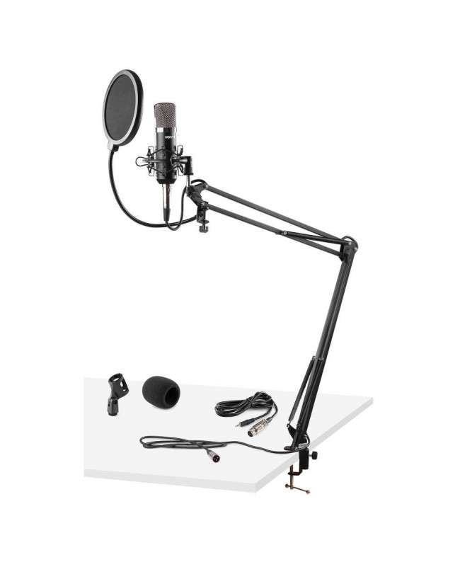 Vonyx CMS400 Studio Set micro Cond Silber USB Mikrofone