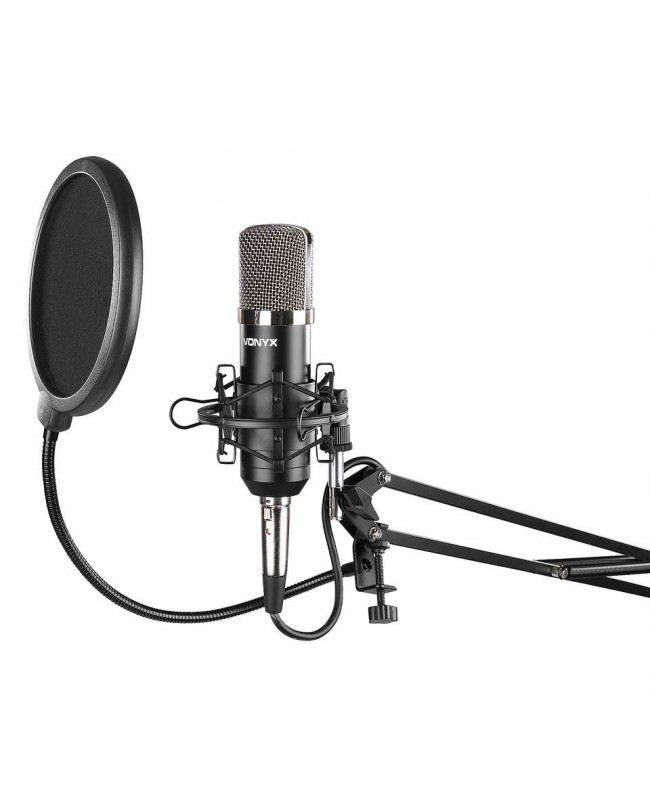 Vonyx CMS400 Studio Set micro Cond Silber USB Mikrofone