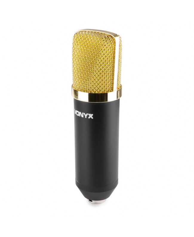 Vonyx CMS400B Studio Set micro Cond Gold Microfoni USB
