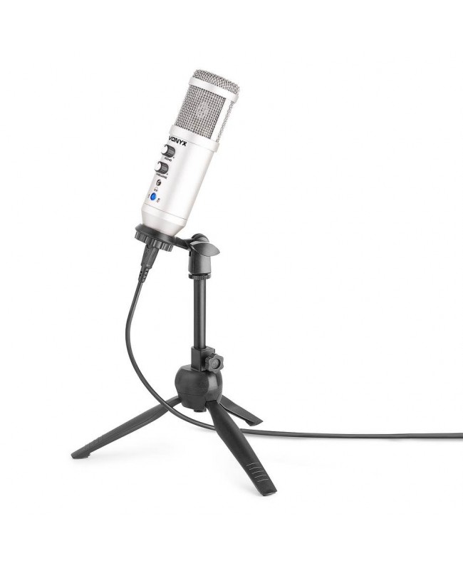 Vonyx CM320T Studio Micro USB Titanium Microfoni USB
