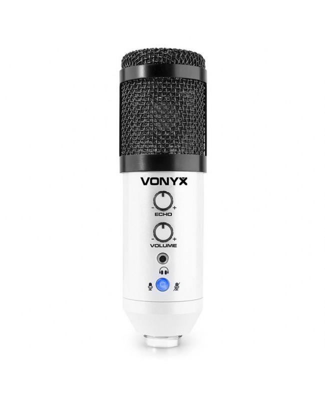 Vonyx CMS320W Stud.MicroSet USB White Microfoni USB