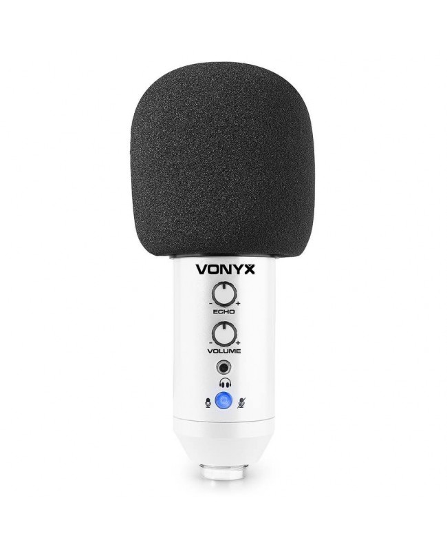 Vonyx CMS320W Stud.MicroSet USB White Microfoni USB