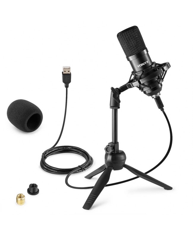Vonyx CM300B Studio Micro USB Black Microfoni USB