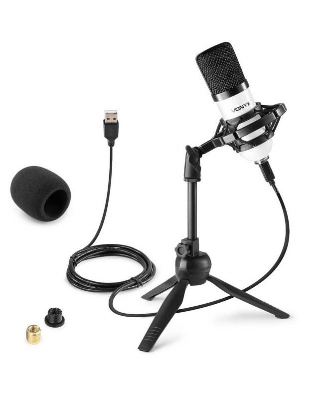 Vonyx CM300W Studio Micro USB White Microfoni USB