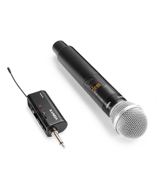 Vonyx WM55 Wirel.Micro 1xUHF plug-in 16CH Sistema wireless con trasmettitore palmare