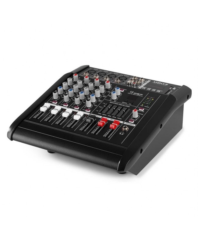 Vonyx AM5A 5 Channel Amplified Mixer BT Analog Mixer