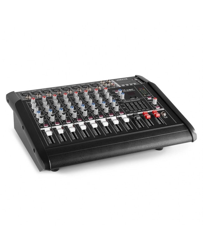 Vonyx AM8A 8 Channel Amplified Mixer BT Analog Mixer