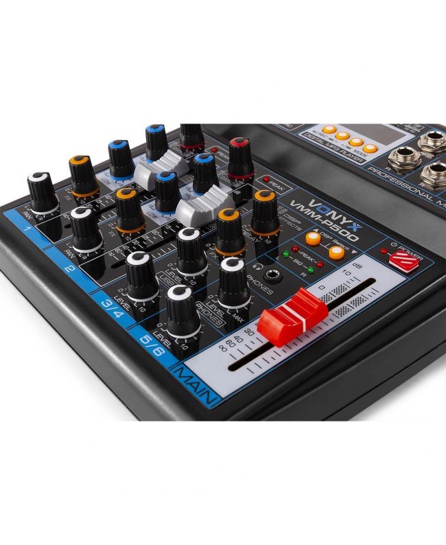 Vonyx VMM-P500 4Musik-Mischpult 4Ch/BT/MP3/US Analog Mixer