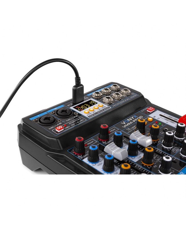 Vonyx VMM-P500 4Music Mixer 4Ch/BT/MP3/US Analog Mixer