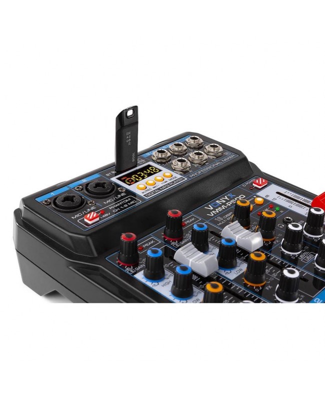 Vonyx VMM-P500 4Music Mixer 4Ch/BT/MP3/US Analog Mixer