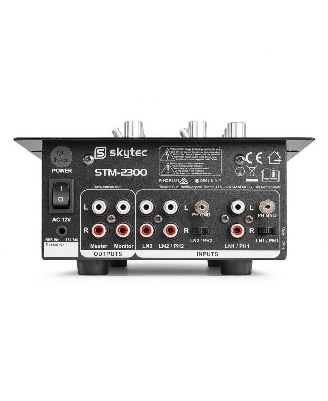 Vonyx STM2300 2K/MP3-Mischpult Analog Mixer