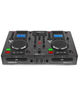 Vonyx CDJ450 Double CD/MP3/USB, BT Statio DJ mixers