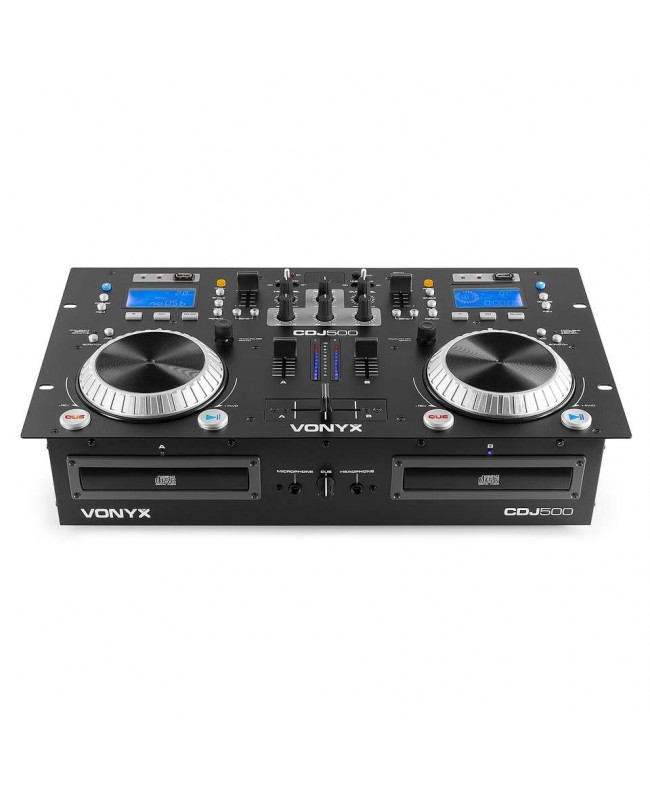 Vonyx CDJ500 Double CD/MP3/USB/BT Ampl.S DJ-Mixer