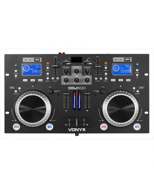 Vonyx CDJ500 Double CD/MP3/USB/BT Ampl.S DJ mixers