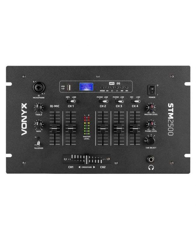 Vonyx STM2500 5-Kanal-BT/MP3-Mischpult DJ-Mixer
