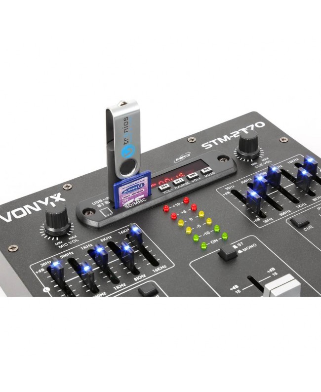 Vonyx STM2270 Mixer 4ch/eff/MP3/BT DJ mixers