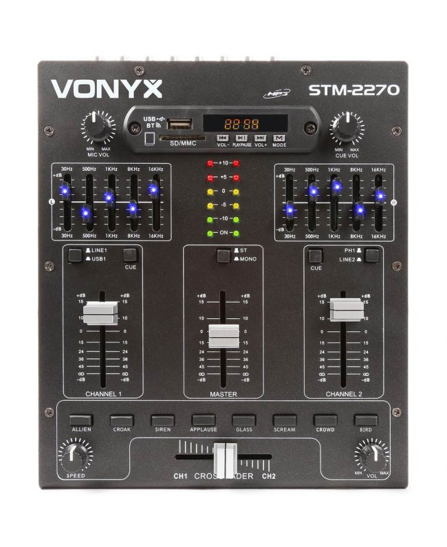 Vonyx STM2270 4ch/eff/MP3/BT Mischpult DJ-Mixer