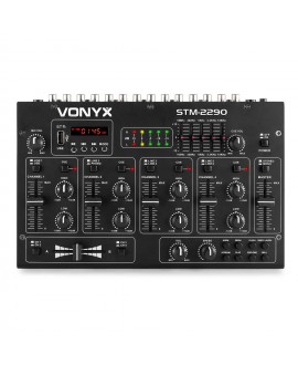 Vonyx STM2290 Mischpult 6ch/eff/MP3/BT DJ-Mixer