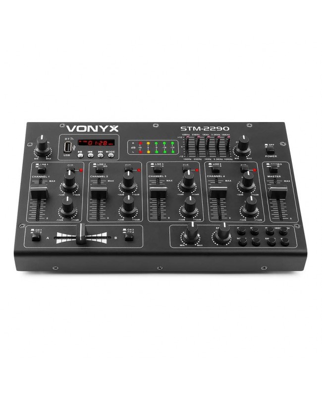 Vonyx STM2290 Mischpult 6ch/eff/MP3/BT DJ-Mixer