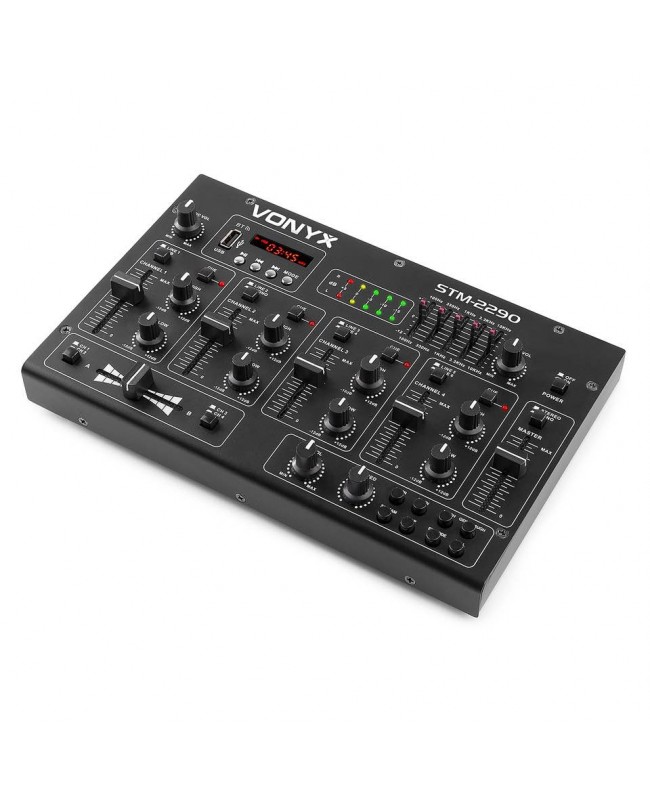 Vonyx STM2290 Mischpult 6ch/eff/MP3/BT DJ-Mixer
