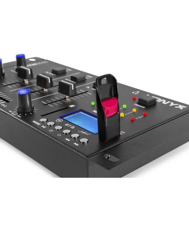 Vonyx STM3030 4-Kanal-Mischpult, BT, MP3/Rec/LED DJ-Mixer