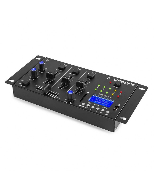 Vonyx STM3030 Mixer 4ch, BT, MP3/Rec/LED Mixer per DJ