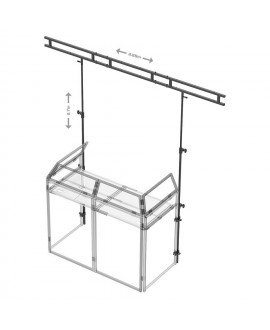 Vonyx DB3L Lichtbrücke für DB3 2,7m+Tasche Licht Stative