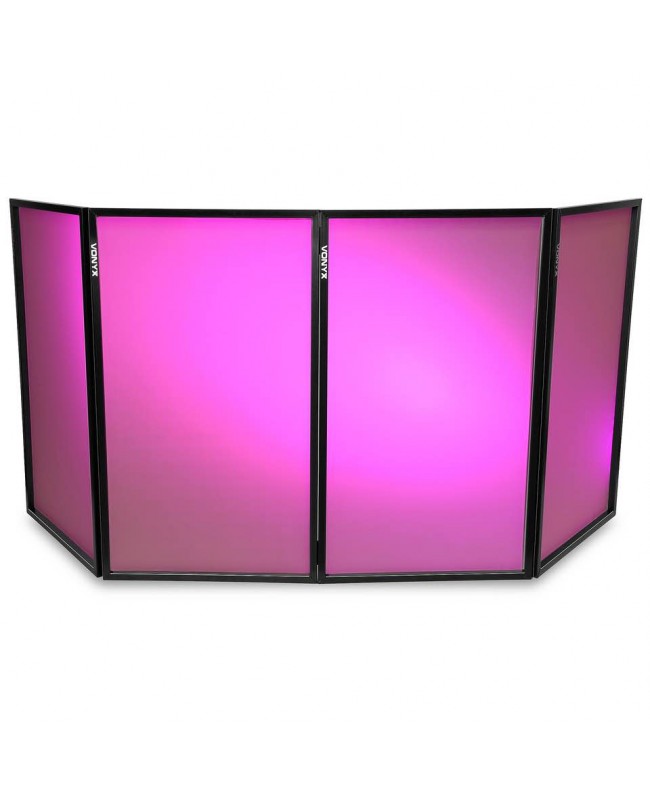 Vonyx DB2 Foldable DJscreen 120x70x4 Wh Tavoli per DJ