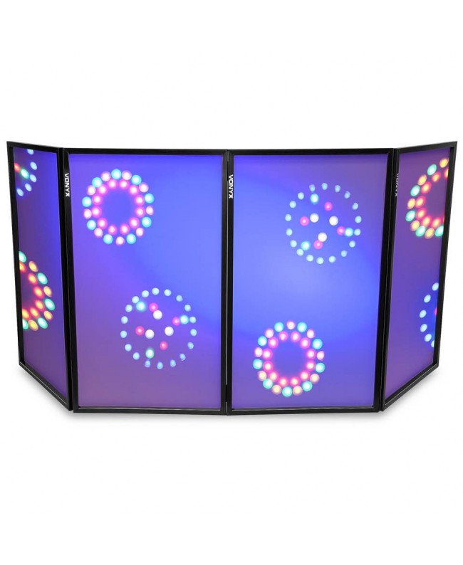 Vonyx DB2 Foldable DJscreen 120x70x4 Wh Tavoli per DJ