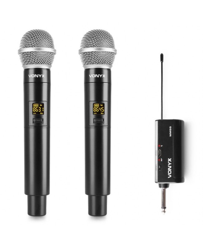 Vonyx WM552 Wirel.Dual Micro UHF plug-in Handheld Wireless Systems