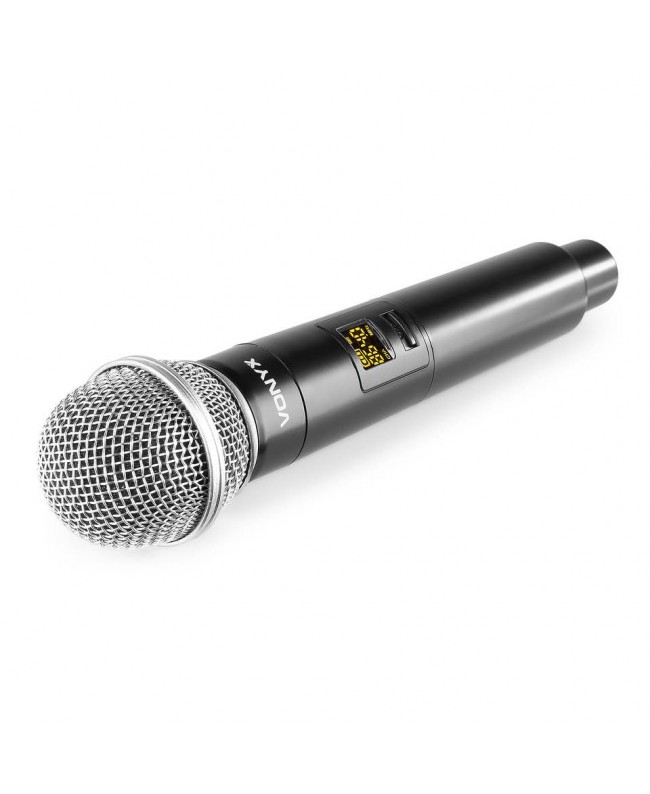 Vonyx WM552 Wirel.Dual Micro UHF plug-in Drahtlossystem mit Handsender