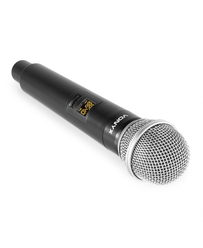 Vonyx WM552 Wirel.Dual Micro UHF plug-in Drahtlossystem mit Handsender