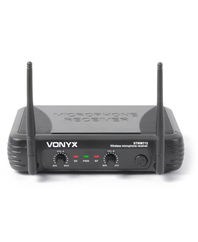 Vonyx STWM712 micro VHF 2ch Drahtlossystem mit Handsender