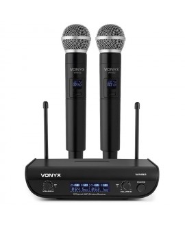 Vonyx WM82 Micro UHF digital 2ch HH Drahtlossystem mit Handsender