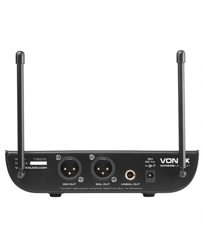 Vonyx WM82 Micro UHF digital 2ch HH Sistema wireless con trasmettitore palmare