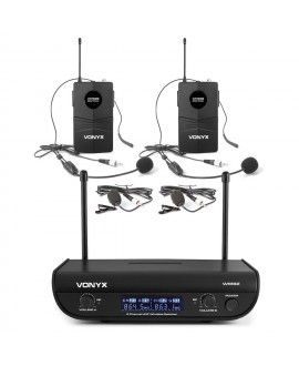 Vonyx WM82B Micro UHF digital 2ch BP Bodypack Receiver