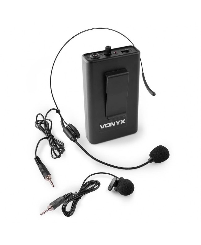 Vonyx BP12 Bodypack Mic. Set 864.5 MHz Transmitters