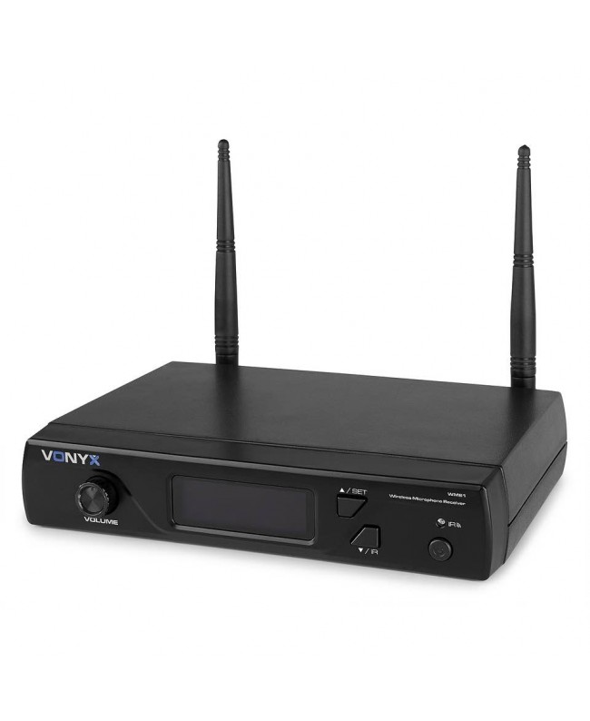 Vonyx WM61 Wirel.Micro UHF 16 Ch 1 Micro Ricevitori
