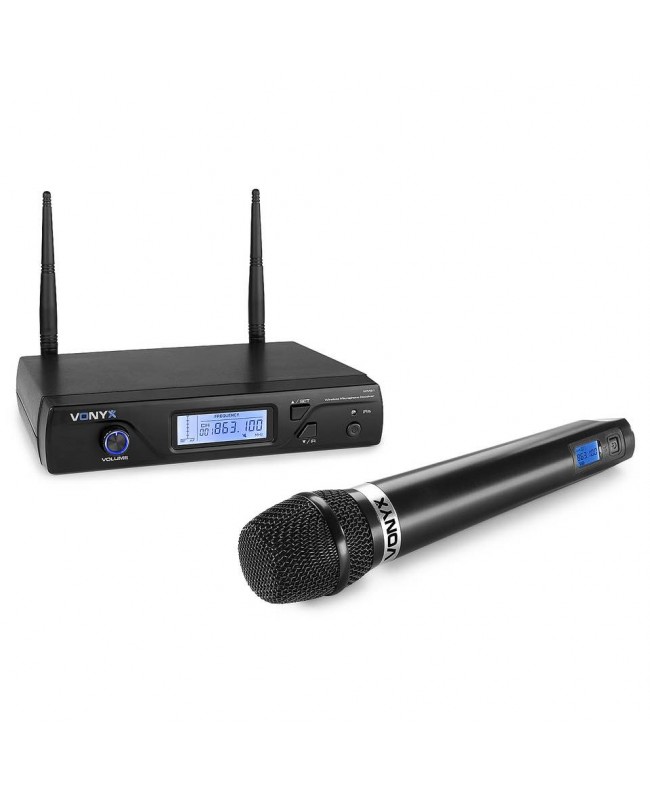 Vonyx WM61 Wirel.Micro UHF 16 Ch 1 Micro Ricevitori
