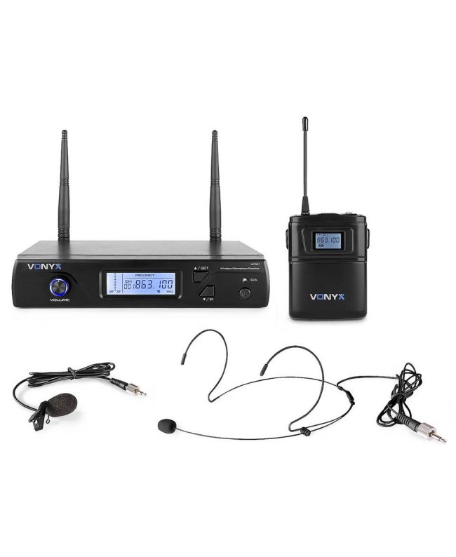 Vonyx WM61B Wirel.Micro UHF 16 Ch 1 Bodyp Empfänger