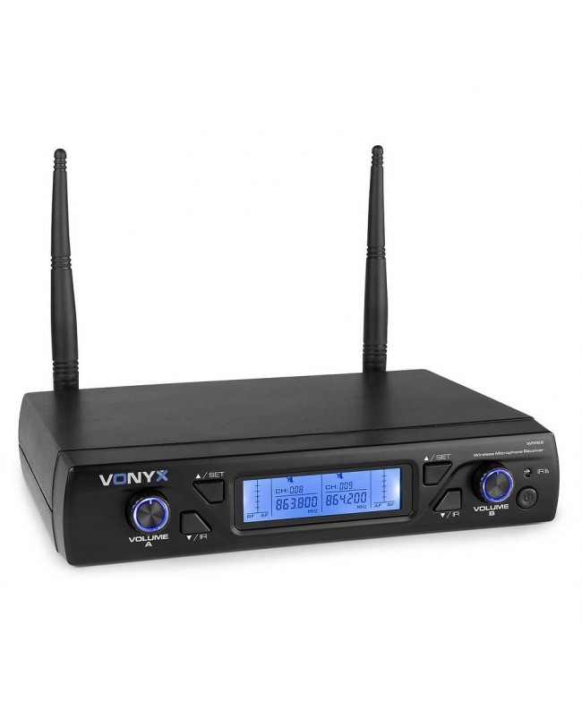 Vonyx WM62 Wirel.Micro UHF 16 Ch 2 Micro Empfänger